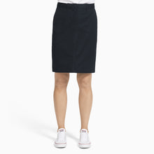 Load image into Gallery viewer, NNT Women&#39;s Stretch Cotton Chino Skirt - Navy - Skirts/Dresses
