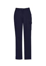 Load image into Gallery viewer, Biz Care Women&#39;s Comfort Waist Cargo Pants - Navy - Pants
