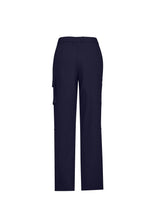 Load image into Gallery viewer, Biz Care Women&#39;s Comfort Waist Cargo Pants - Navy - Pants
