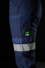 Load image into Gallery viewer, FXD Women&#39;s Stretch Reflective Taped Work Cuff Pant WP-4WT  - Navy - Pants
