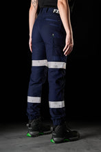 Load image into Gallery viewer, FXD Women&#39;s Stretch Reflective Taped Work Cuff Pant WP-4WT  - Navy - Pants
