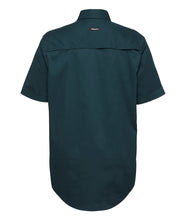 Load image into Gallery viewer, KingGee Men&#39;s Vented Drill Short Sleeve Shirt - Green - Shirts
