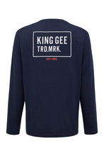 Load image into Gallery viewer, KingGee Men&#39;s T Long Sleeve Shirt - Navy - Tees
