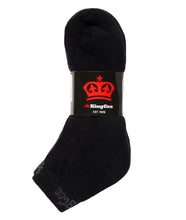 Load image into Gallery viewer, KingGee Men&#39;s Crew Cotton Work Sock - 5 Pack - Black - Socks
