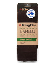 Load image into Gallery viewer, KingGee Men&#39;s Bamboo Work Sock - Black - Socks
