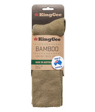 Load image into Gallery viewer, KingGee Men&#39;s Bamboo Work Sock - Khaki - Socks
