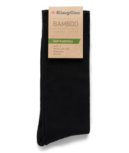 Load image into Gallery viewer, KingGee Men&#39;s Bamboo Corporate Sock - Black - Socks
