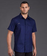 Load image into Gallery viewer, KingGee Men's Workcool Pro Short Sleeve Shirt - Navy - Shirts
