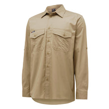 Load image into Gallery viewer, KingGee Men&#39;s Workcool 2 Long Sleeve Shirt - Khaki - Shirts
