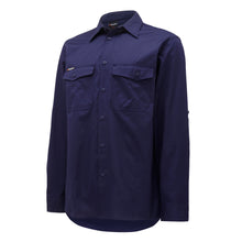 Load image into Gallery viewer, KingGee Men&#39;s Workcool 2 Long Sleeve Shirt - Navy - Shirts
