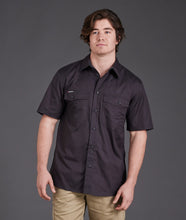 Load image into Gallery viewer, KingGee Men&#39;s Workcool 2 Short Sleeve Shirt - Charcoal - Shirts
