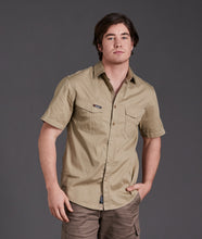 Load image into Gallery viewer, KingGee Men's Workcool 2 Short Sleeve Shirt - Khaki - Shirts
