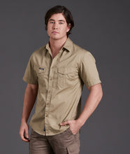 Load image into Gallery viewer, KingGee Men's Workcool 2 Short Sleeve Shirt - Khaki - Shirts
