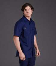 Load image into Gallery viewer, KingGee Men&#39;s Workcool 2 Short Sleeve Shirt - Navy - Shirts
