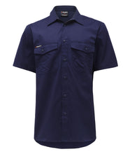 Load image into Gallery viewer, KingGee Men&#39;s Workcool 2 Short Sleeve Shirt - Navy - Shirts
