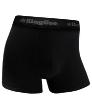 Load image into Gallery viewer, KingGee Men&#39;s Bamboo Work Trunk - 3 Pack - Black - Underwear
