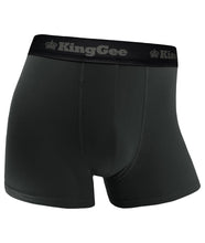 Load image into Gallery viewer, KingGee Men&#39;s Bamboo Work Trunk - 3 Pack - Charcoal - Underwear
