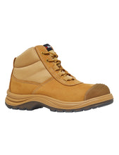 Load image into Gallery viewer, KingGee Men&#39;s Tradie ComfortMax Zip Sided Safety Boots - Wheat - Safety Footwear
