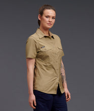 Load image into Gallery viewer, KingGee Women&#39;s Workcool 2 Short Sleeve Shirt - Khaki - Shirts
