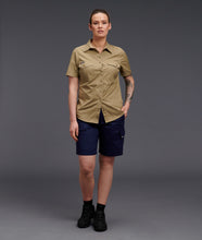 Load image into Gallery viewer, KingGee Women&#39;s Workcool 2 Short Sleeve Shirt - Khaki - Shirts
