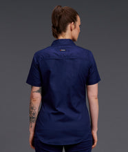 Load image into Gallery viewer, KingGee Women&#39;s Workcool 2 Short Sleeve Shirt - Navy - Shirts
