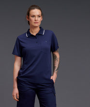 Load image into Gallery viewer, KingGee Women&#39;s Workcool Hyperfreeze Short Sleeve Polo - Navy - Polos
