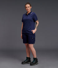 Load image into Gallery viewer, KingGee Women&#39;s Workcool Hyperfreeze Short Sleeve Polo - Navy - Polos
