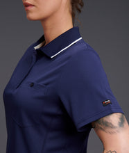 Load image into Gallery viewer, KingGee Women&#39;s Workcool Hyperfreeze Short Sleeve Polo - Navy - Polos
