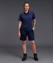 Load image into Gallery viewer, KingGee Women&#39;s Workcool Hyperfreeze Short Sleeve Polo - Navy - Polos
