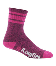 Load image into Gallery viewer, KingGee Women&#39;s Bamboo Work Sock - 3 Pack Women&#39;s - Pink Marle - Socks
