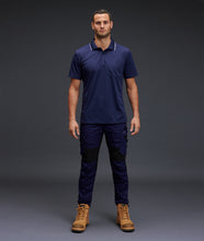 Load image into Gallery viewer, KingGee Men&#39;s Workcool Hyperfreeze Short Sleeve Polo - Navy - Polos
