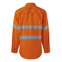 Load image into Gallery viewer, KingGee Men&#39;s Workcool Vented Shirt Taped L/S - Orange - Shirts
