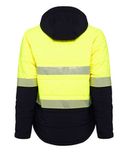 Load image into Gallery viewer, KingGee Men&#39;s Reflective Puffer Jacket - Yellow/Navy - Jackets
