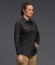 Load image into Gallery viewer, KingGee Women&#39;s Workcool 2 Long Sleeve Shirt - Charcoal - Shirts
