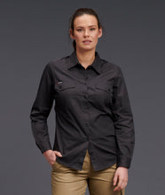 Load image into Gallery viewer, KingGee Women&#39;s Workcool 2 Long Sleeve Shirt - Charcoal - Shirts
