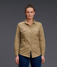 Load image into Gallery viewer, KingGee Women&#39;s Workcool 2 Long Sleeve Shirt - Khaki - Shirts
