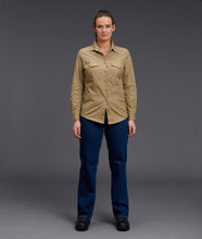 Load image into Gallery viewer, KingGee Women&#39;s Workcool 2 Long Sleeve Shirt - Khaki - Shirts
