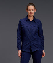 Load image into Gallery viewer, KingGee Women&#39;s Workcool 2 Long Sleeve Shirt - Navy - Shirts
