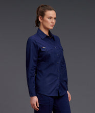 Load image into Gallery viewer, KingGee Women&#39;s Workcool 2 Long Sleeve Shirt - Navy - Shirts
