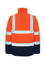 Load image into Gallery viewer, Rainbird Men&#39;s Landy Softshell Jacket - Orange/Navy - Jackets
