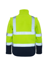 Load image into Gallery viewer, Rainbird Men&#39;s Landy Softshell Jacket - Yellow/Navy - Jackets
