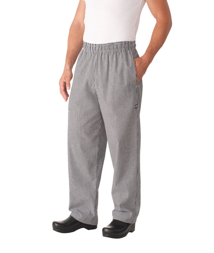 Chef Works Unisex Essential Baggy Chef Pants - Check - Chefwear