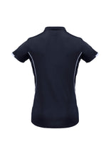 Load image into Gallery viewer, Biz Collection Women&#39;s Razor Polo - Navy/White - Polos
