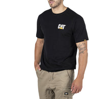 Load image into Gallery viewer, CAT Men&#39;s Trademark Logo Tee - Black - Tees
