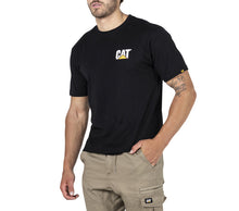 Load image into Gallery viewer, CAT Men&#39;s Trademark Logo Tee - Black - Tees
