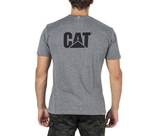 Load image into Gallery viewer, CAT Men&#39;s Trademark Logo Tee - Dark Heather Grey - Tees
