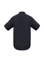 Load image into Gallery viewer, Biz Collection Men&#39;s Metro Short Sleeve Shirt - Black - Shirts
