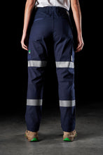 Load image into Gallery viewer, FXD Women&#39;s Stretch Reflective Taped Work Pants - Navy - Pants
