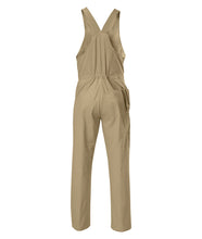 Load image into Gallery viewer, Hard Yakka Men&#39;s Foundations Tradesman Cotton Drill Action Back Overall - Khaki - Overalls
