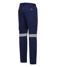 Load image into Gallery viewer, Hard Yakka Men&#39;s Foundations Drill Cargo Pants with Tape - Navy - Pants
